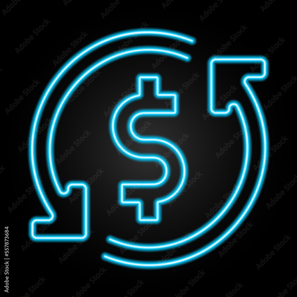 exchange rate neon sign, modern glowing banner design, colorful modern design trends on black background. Vector illustration. exchange rate neon sign, modern glowing banner design, colorful modern design trends on black background. Vector illustration.