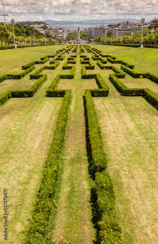 The Eduardo VII park in Lisbon, Portugal
