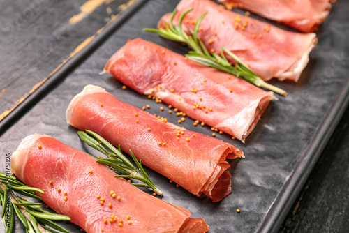 Gourmet prosciutto rolls wi...