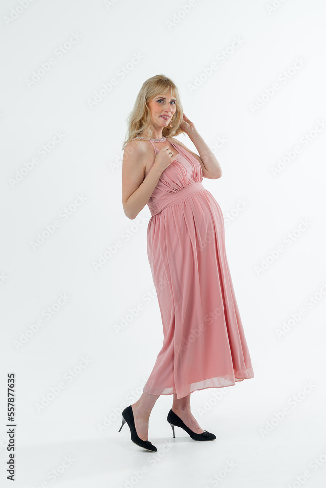 beautiful pregnant woman in anticipation of childbirth