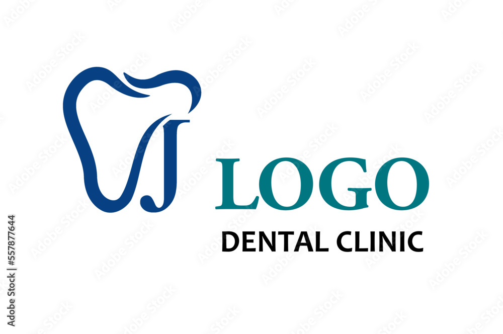 Initial Letter J with Tooth Line Art Icon for Dental Health Care and Dental Clinic, Dentistry Business Logo Idea Template Initial Letter J with Tooth Line Art Icon for Dental Health Care and Dental Clinic, Dentistry Business Logo Idea Template