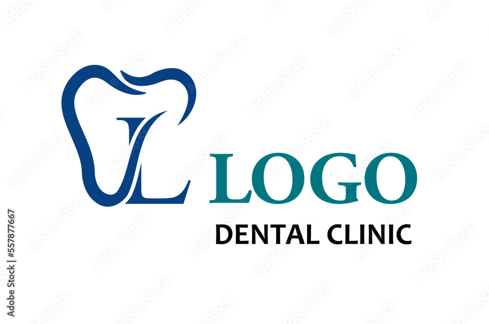 Initial Letter L with Tooth Line Art Icon for Dental Health Care and Dental Clinic, Dentistry Business Logo Idea Template Initial Letter L with Tooth Line Art Icon for Dental Health Care and Dental Clinic, Dentistry Business Logo Idea Template