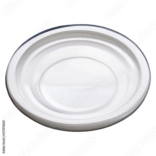 plate hand drawn with watercolor painting style illustration