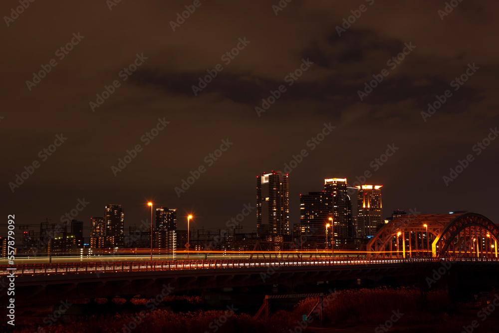 night view of the city