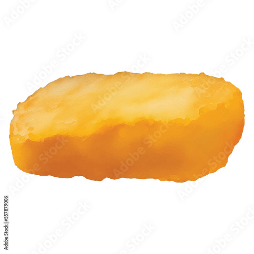nugget hand drawn with watercolor painting style illustration