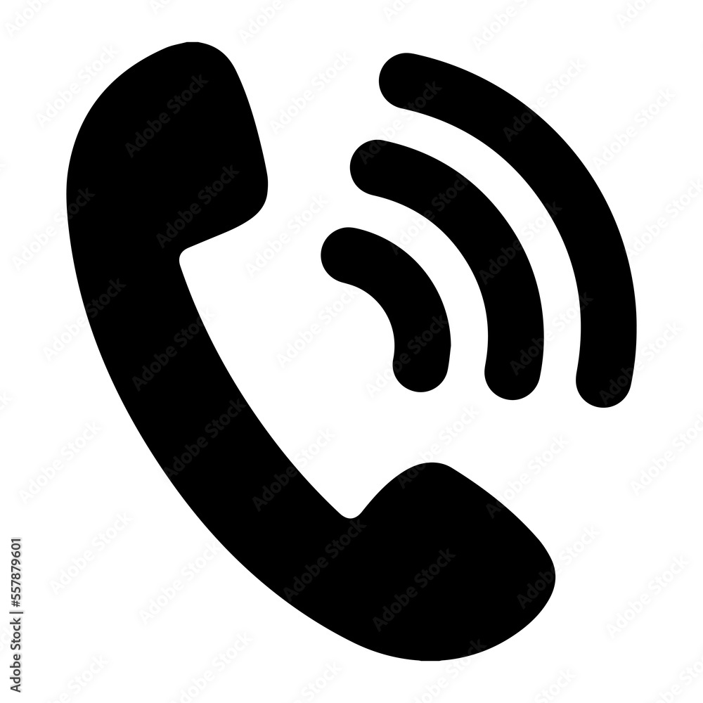Phone Icon Symbol on Transparent Background Phone Icon Symbol on Transparent Background