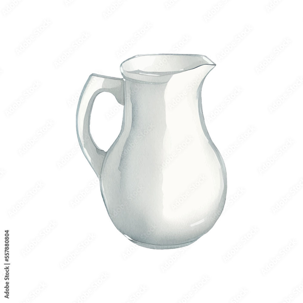 jug hand drawn with watercolor painting style illustration jug hand drawn with watercolor painting style illustration
