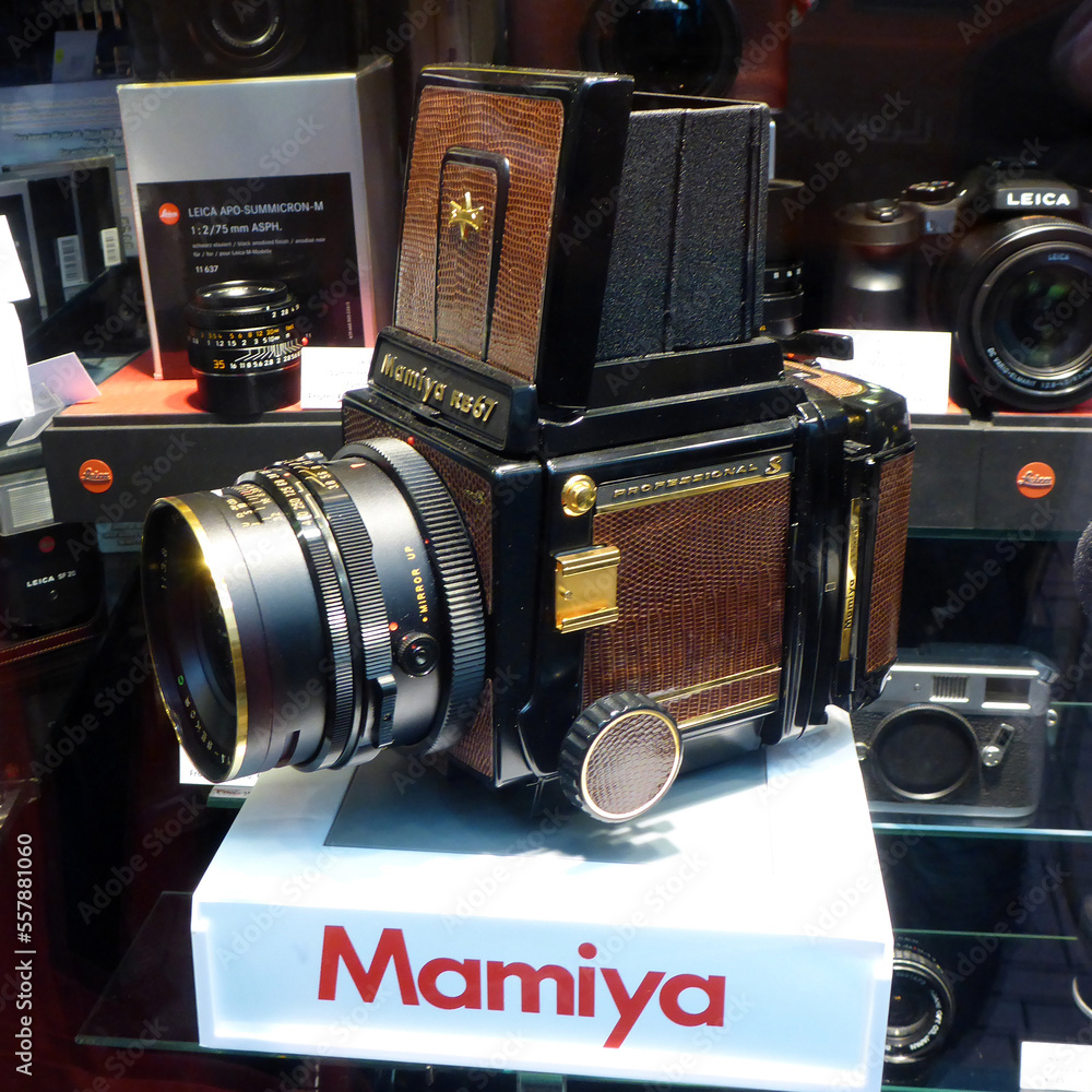 Amsterdam, Netherland Dec 9 2016 Shop window with expensive old