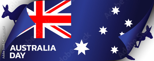 Wallpaper Mural Happy Australia day. background design banner and flyer, postcard, celebration. Vector illustration. Torontodigital.ca