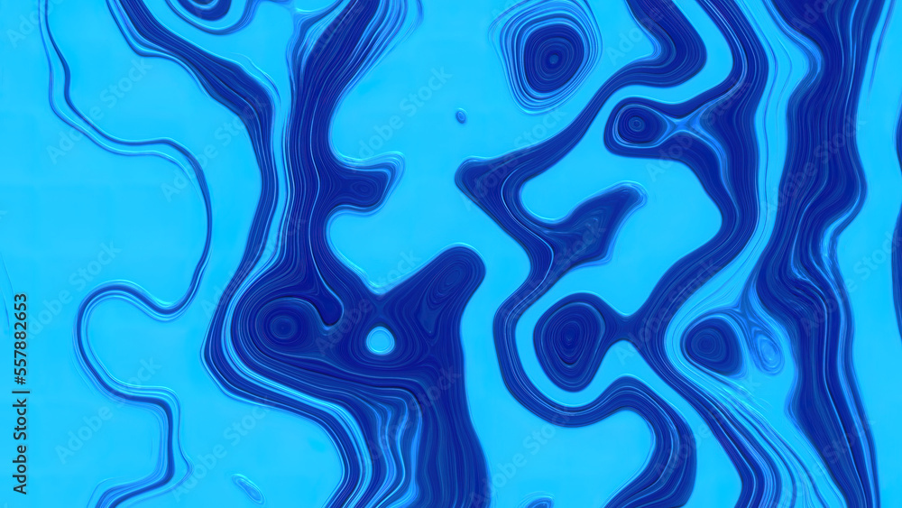 Abstract motion background with liquid bright azure and shining oil texture, wavy smooth surface with white glares. Computer, technology, business and art theme concept. - 4K Seamless loop background Abstract motion background with liquid bright azure and shining oil texture, wavy smooth surface with white glares. Computer, technology, business and art theme concept. - 4K Seamless loop background