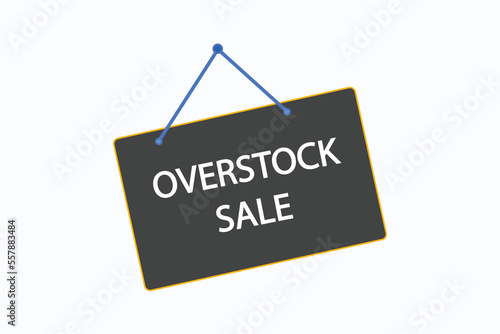 overstock sale button vectors.sign label speech bubble overstock sale
