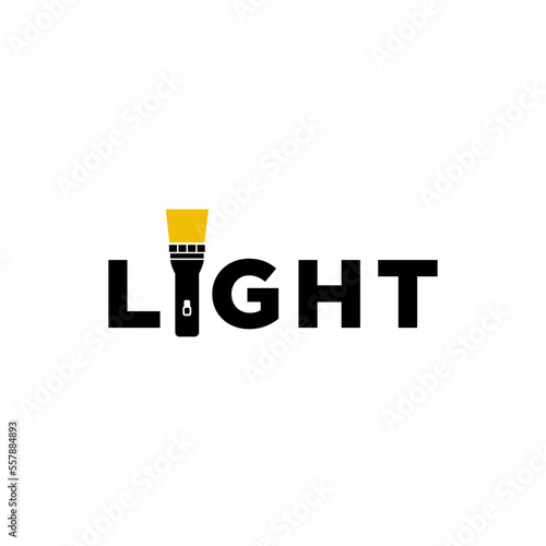 flashlight icon or logo isolated sign symbol vector illustration. 