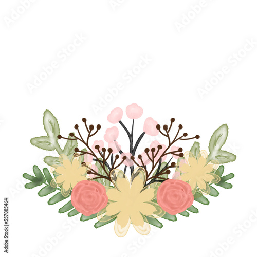 Wreaths flowers illustration