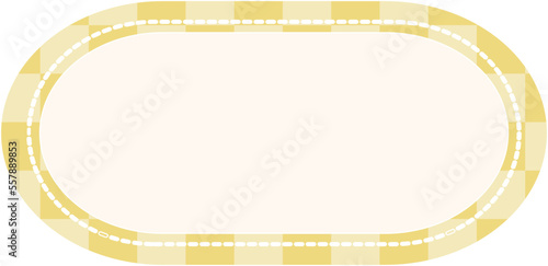 cute checkers banner masking tape label decoration