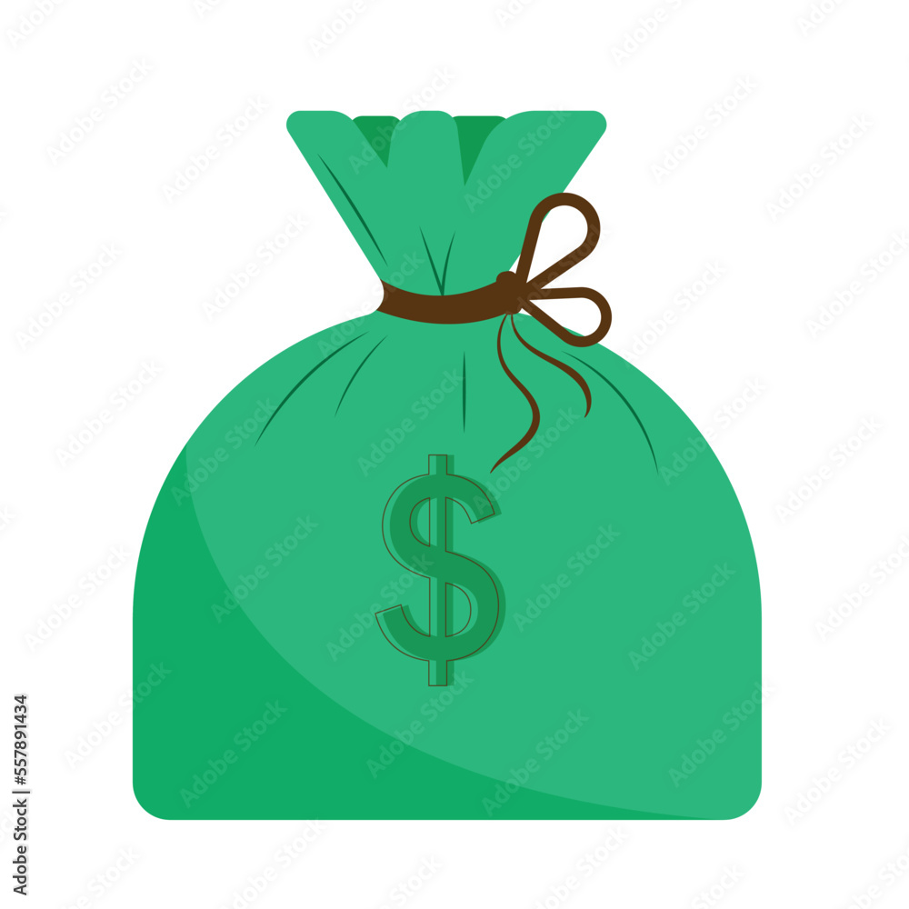 bag with money,illustration of a bag of money, with a dollar sign, on a white background bag with money,illustration of a bag of money, with a dollar sign, on a white background