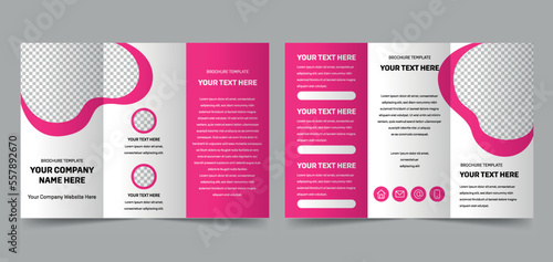 modern style brochure template, multiple pages for your business presentation