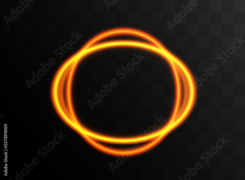 Round shiny frame background with light bursts. Technology background. Vector eps10.