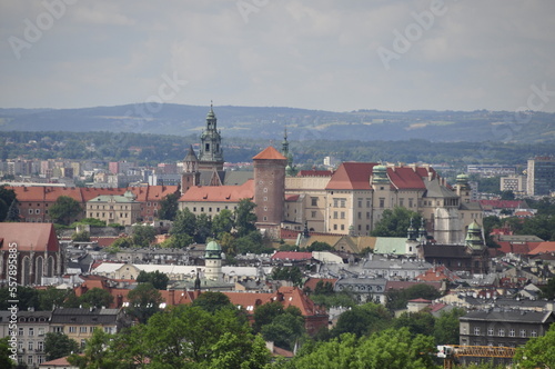 Kraków, architektura, panorama, krajobraz miasta, miejski, panoramiczne, krajobraz,  photo