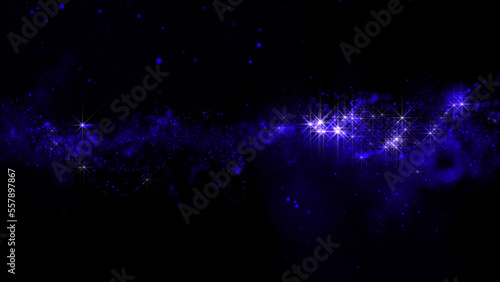 3D rendering of bright abstract cloud from particle structure