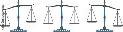 balance sign vector symbol, Scales icon in flat style. Libra symbol. Vector design element on white background