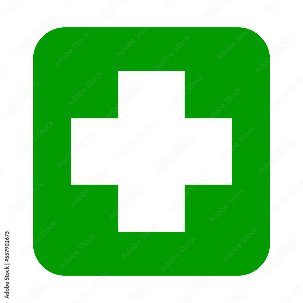 Medical Cross Symbol on Transparent Background Medical Cross Symbol on Transparent Background
