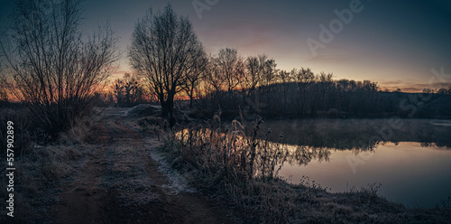 Wallpaper Mural Winter sunrise on river Torontodigital.ca