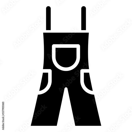 overall clothes icon illustration