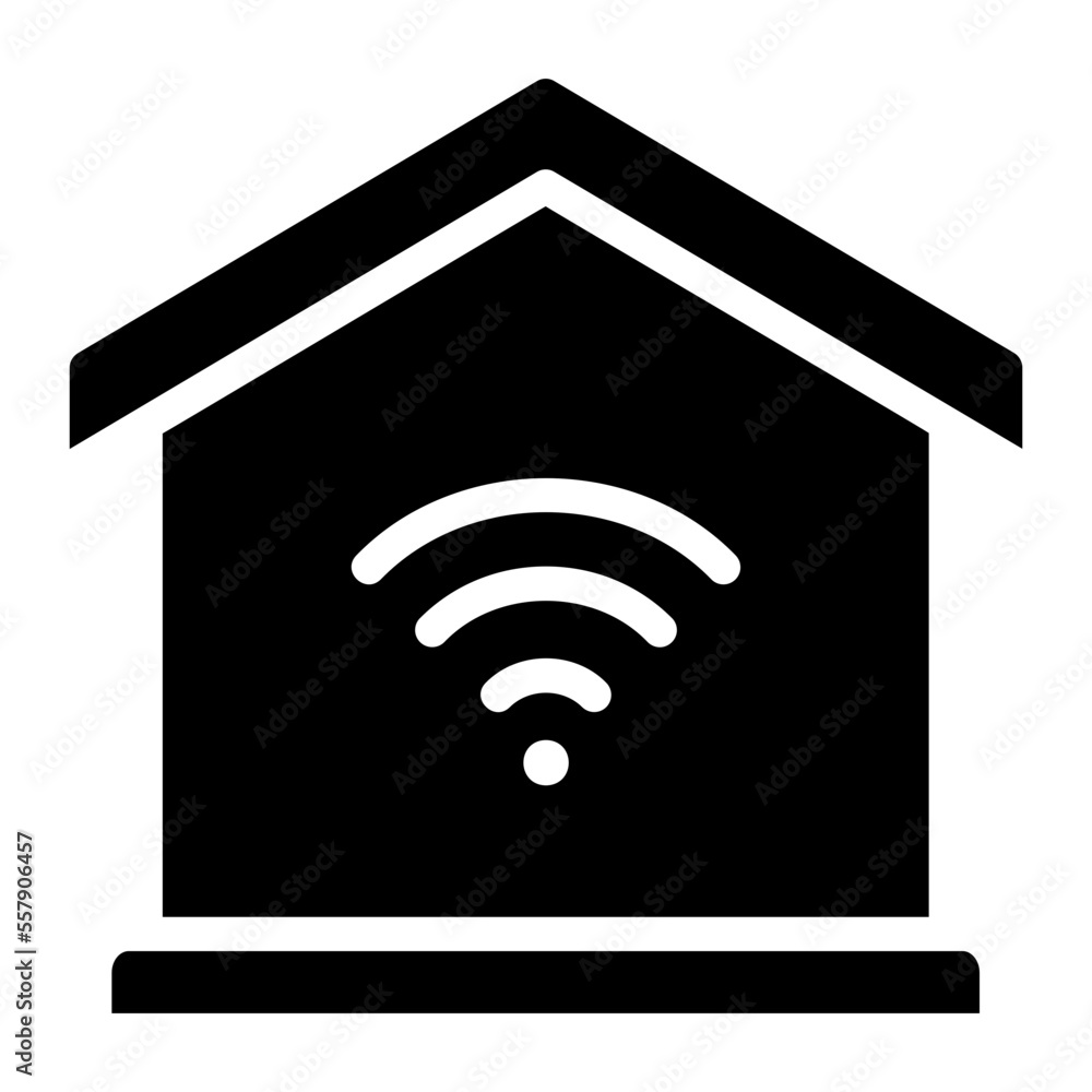 smarthome glyph icon smarthome glyph icon