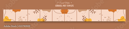 Instagram carousel post template with ten pages 