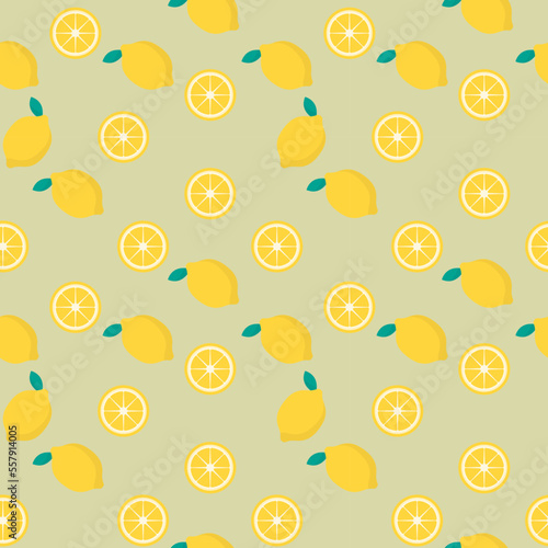 Fototapeta Naklejka Na Ścianę i Meble -  seamless lemon pattern. simple modern pattern. lemon pattern. 