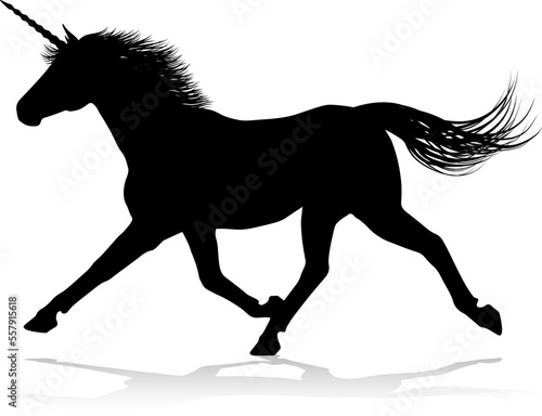 Unicorn Silhouette Horned H...