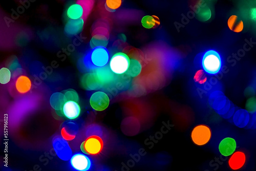 Christmas abstract blurred background.