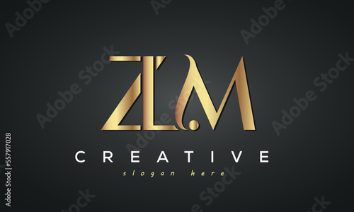 ZLM creative luxury logo design photo