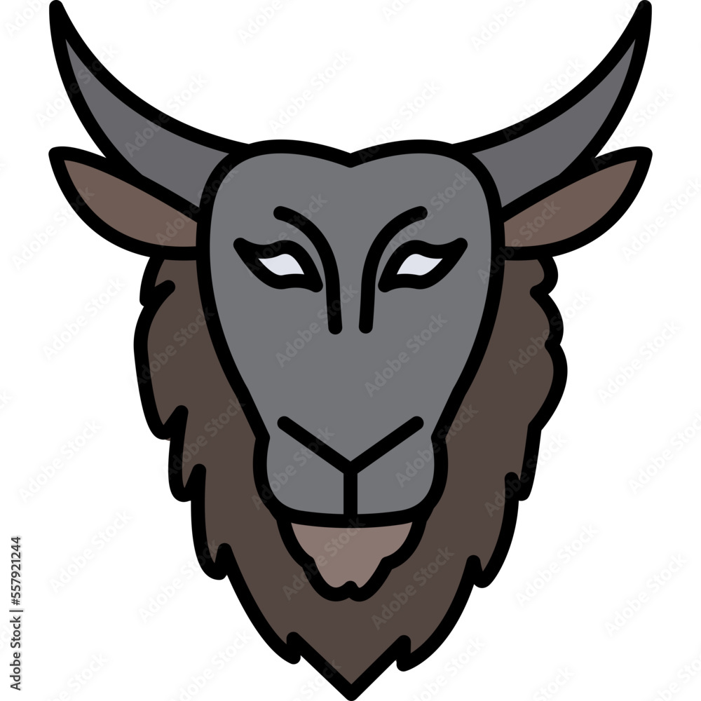 Obraz premium Goat Icon