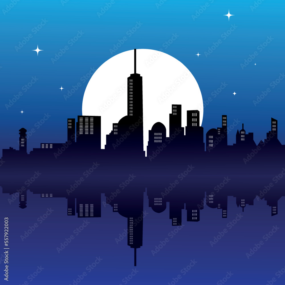 Fototapeta premium vector art, illustration, cityscape, drawing, landescape
