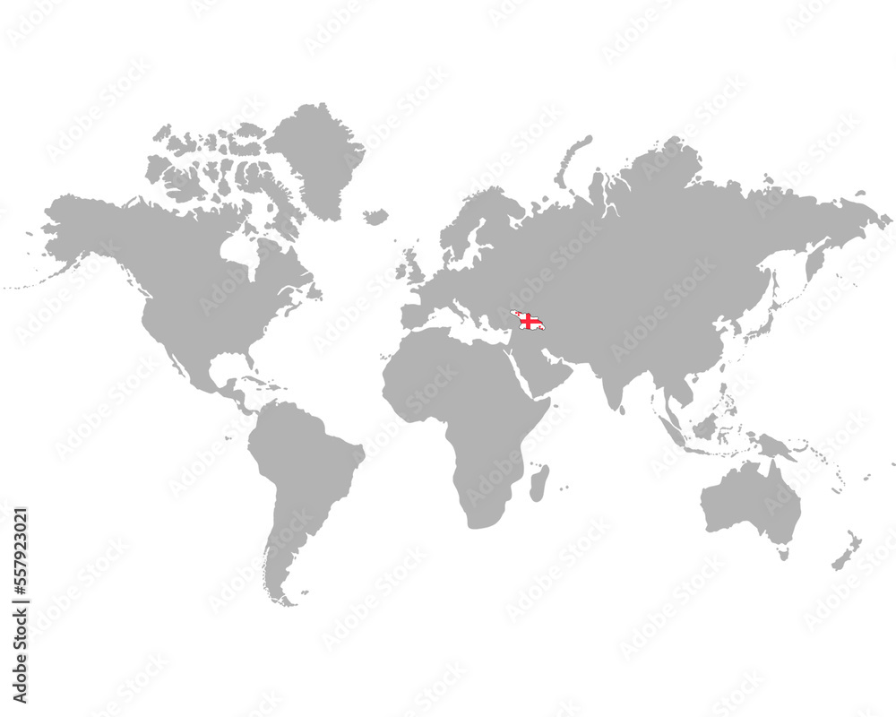 ジョージアの地図