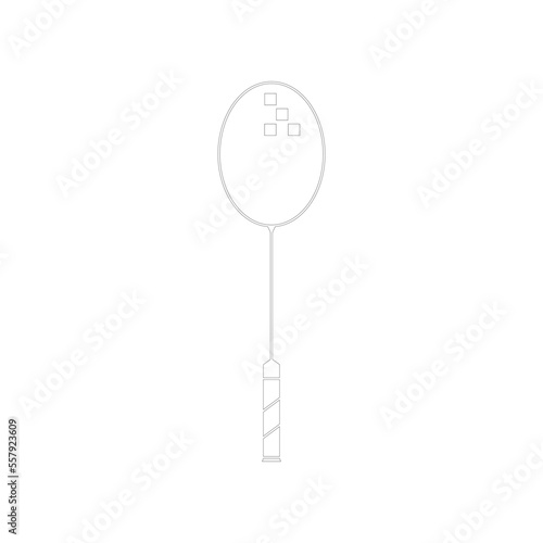 logo vector badminton racket design