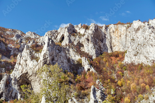Beautiful Mountain Landscape with White Rocks .Balkan Mountain ,Bulgaria 