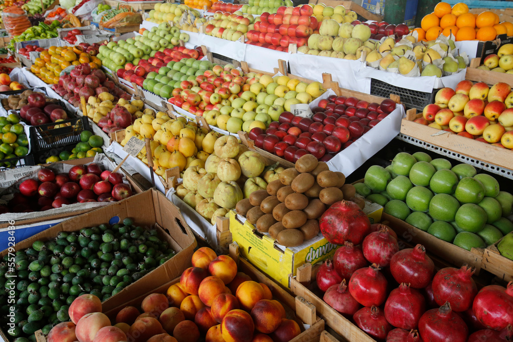Fruit sold in Taza market, Baku