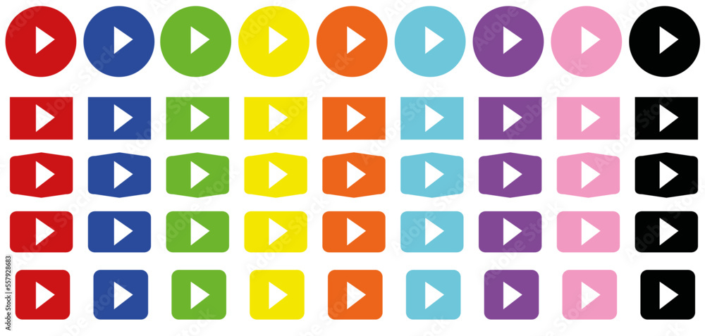 Play Button Collection Play Button Collection