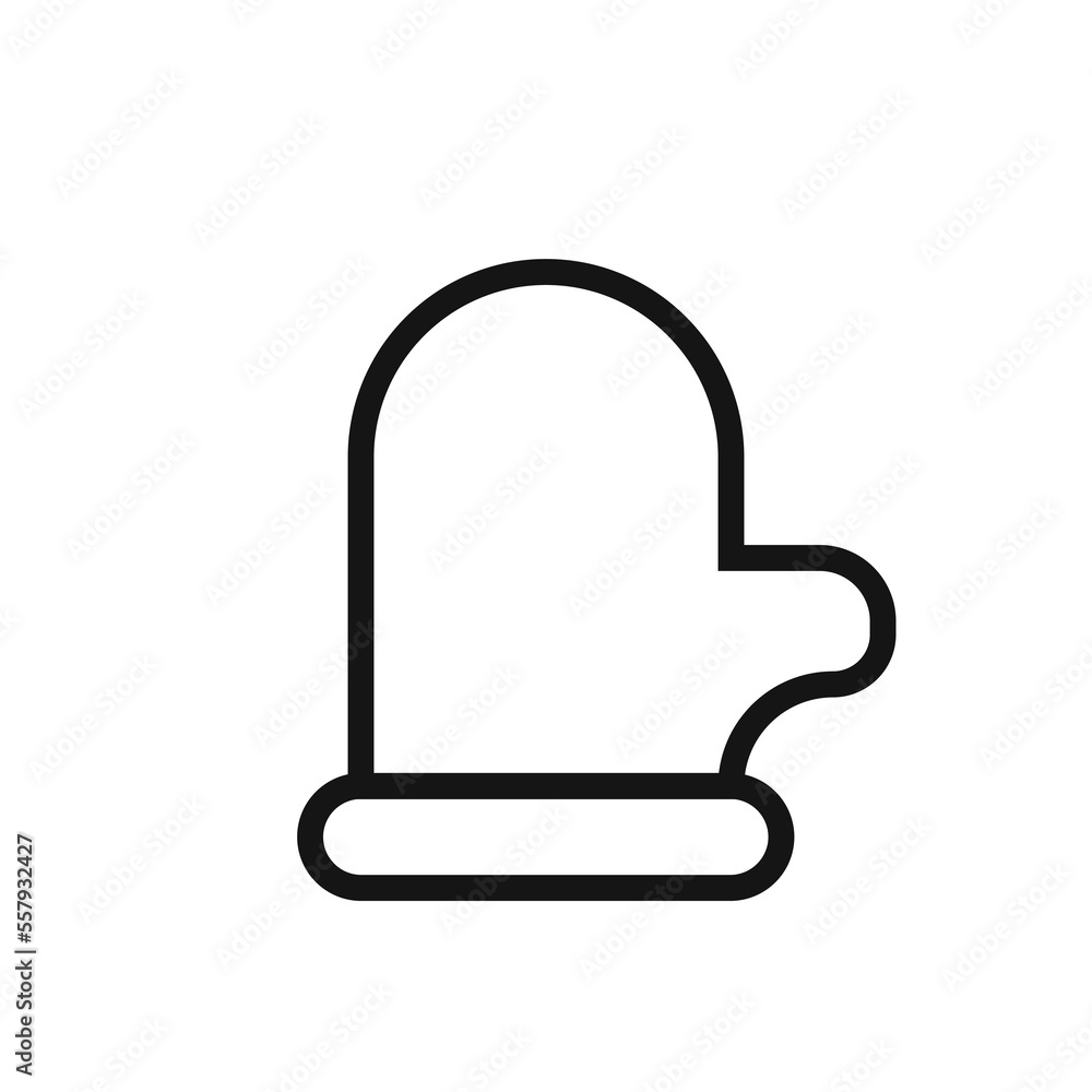 Winter glove line icon isolated on white background. Black flat thin icon on modern outline style. Linear symbol and editable stroke. Simple and pixel perfect stroke vector illustration. Winter glove line icon isolated on white background. Black flat thin icon on modern outline style. Linear symbol and editable stroke. Simple and pixel perfect stroke vector illustration.