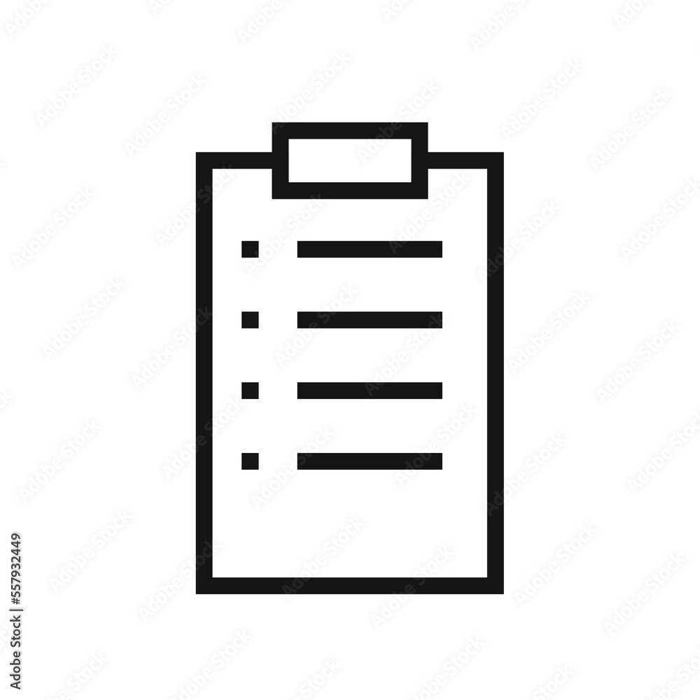 Tasks line icon isolated on white background. Black flat thin icon on modern outline style. Linear symbol and editable stroke. Simple and pixel perfect stroke vector illustration. Tasks line icon isolated on white background. Black flat thin icon on modern outline style. Linear symbol and editable stroke. Simple and pixel perfect stroke vector illustration.