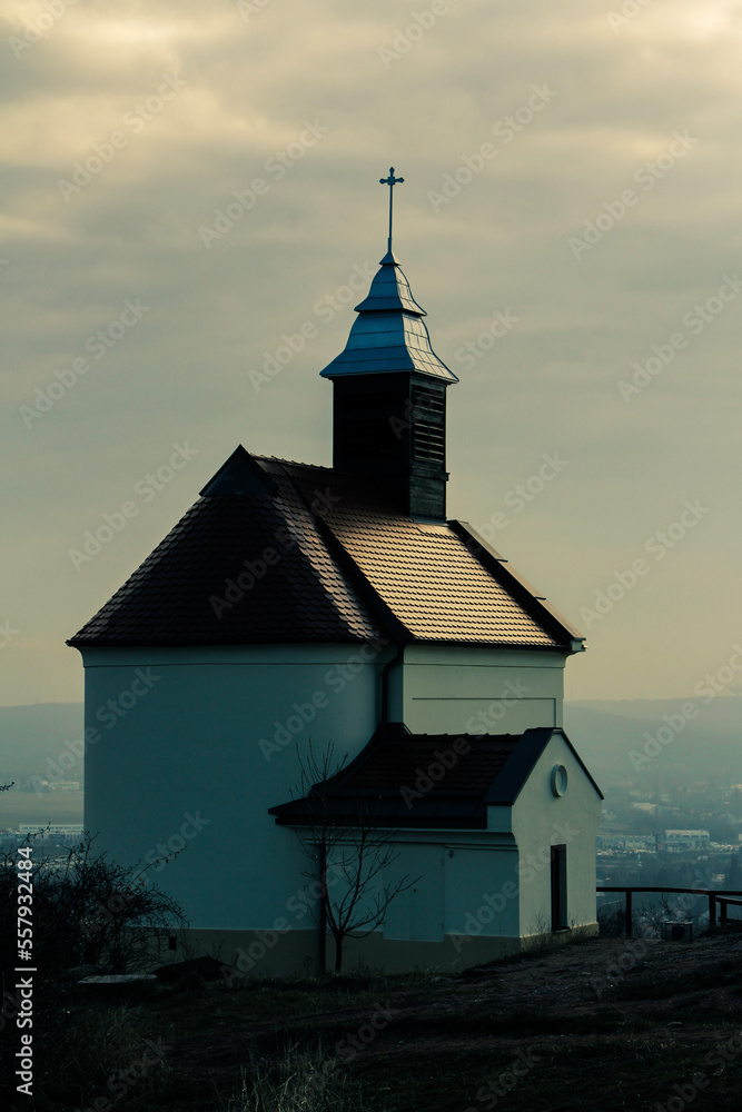 Fototapeta premium church at sunset