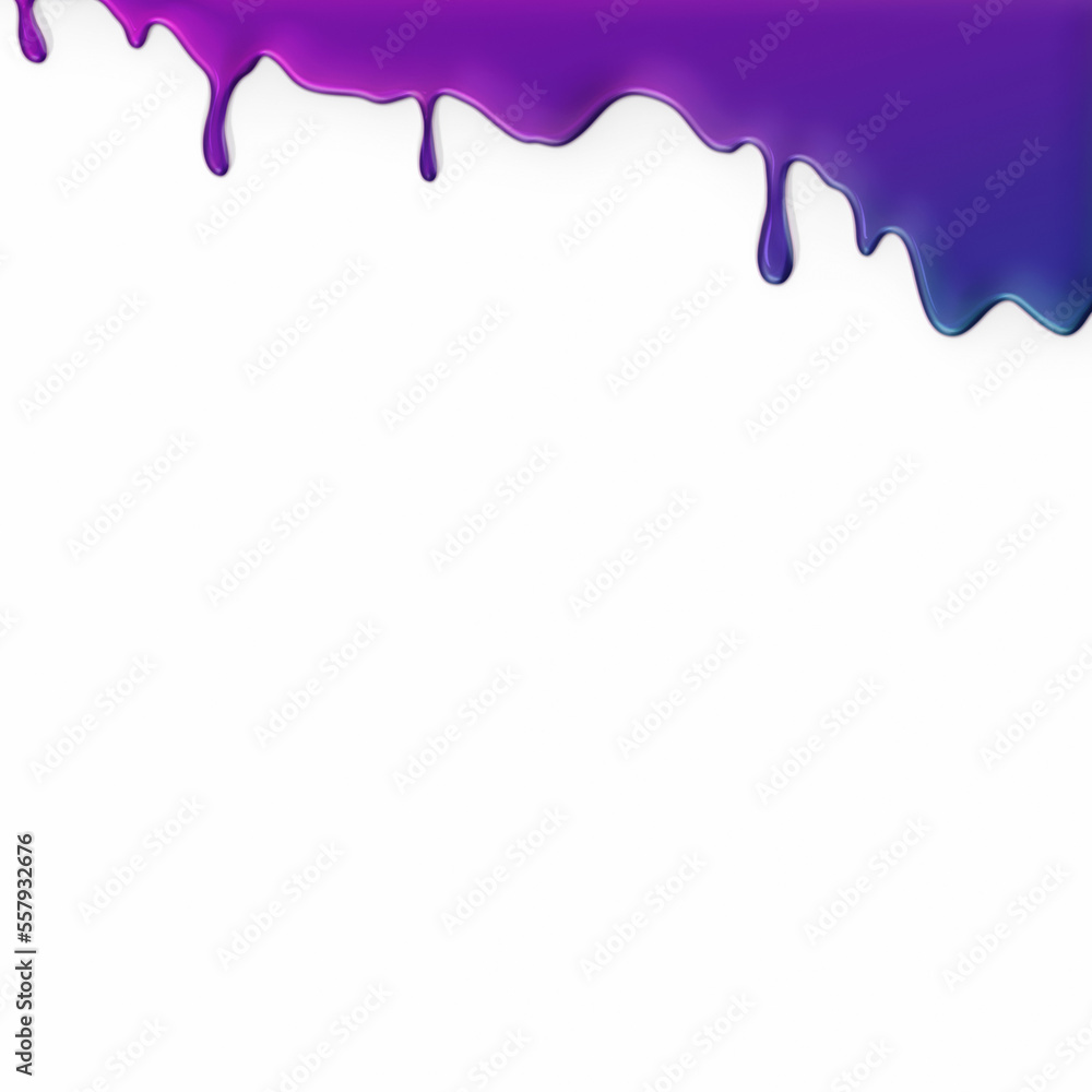 White paper surface covered with dense purple colour material