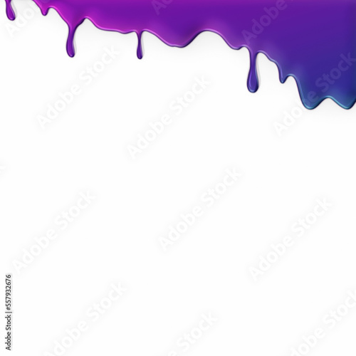 White paper surface covered with dense purple colour material