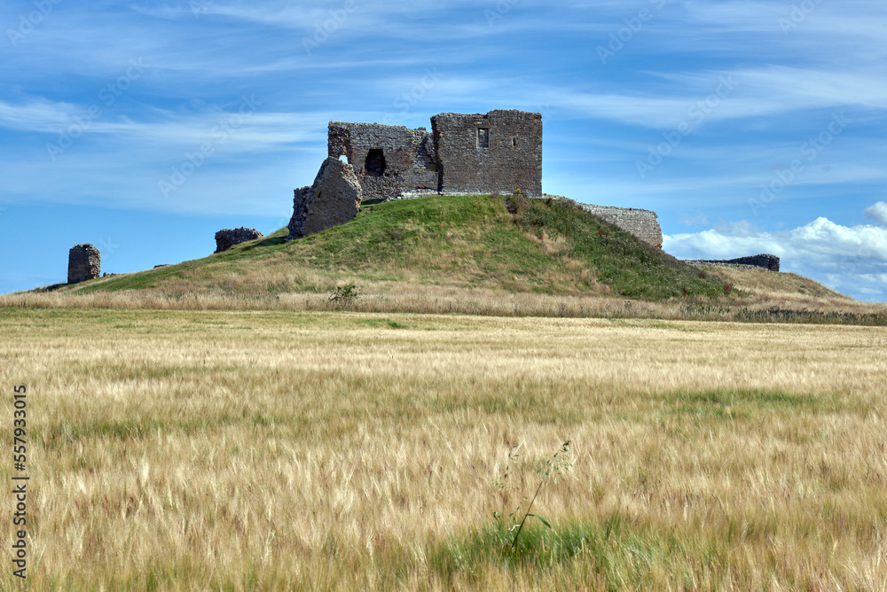 Historic Duffus Castle near Elgin, Moray