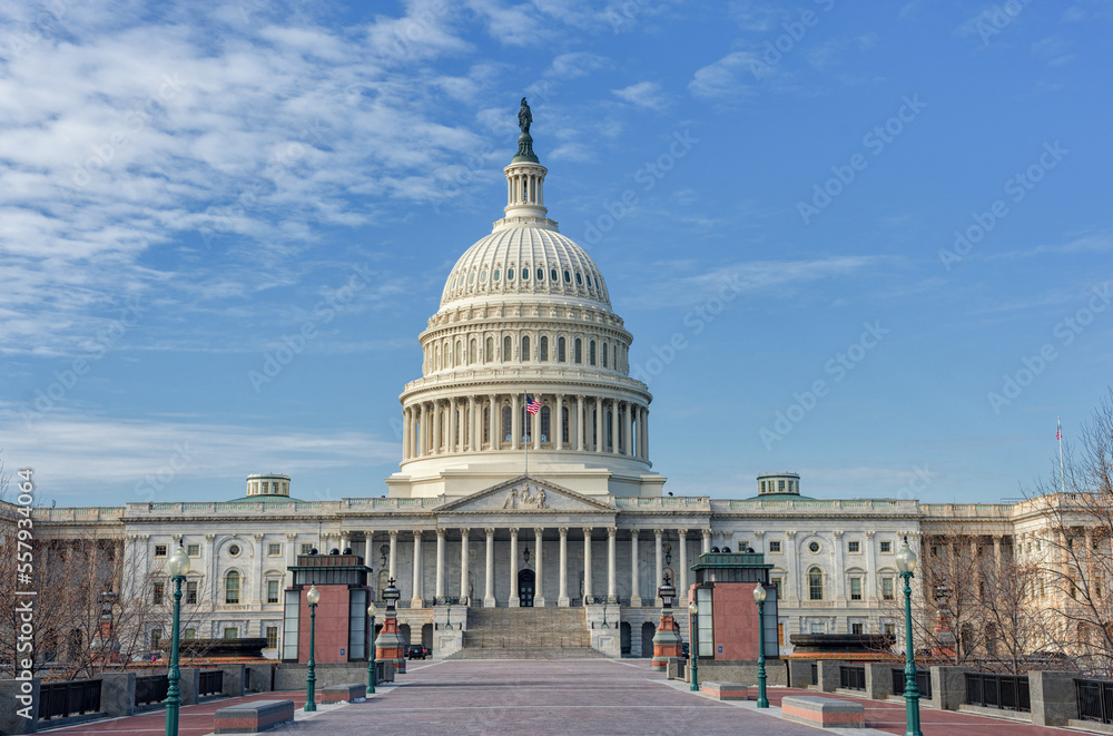 Naklejka premium Capitol Building in Washington DC. USA