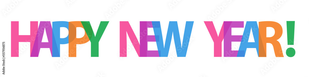 Obraz premium new year text design vector