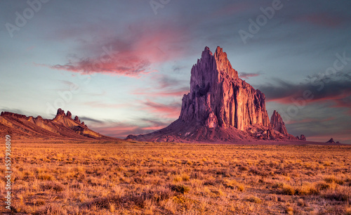 Early Morning Sunrise at SHiprock in Northern New Mexico