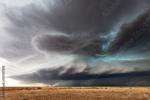 Canvas Print Supercell storm clouds in New Mexico